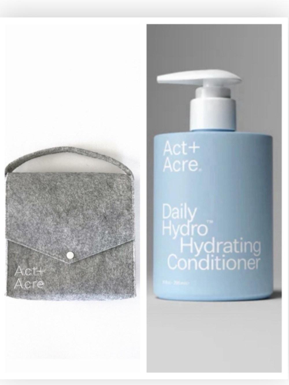 NEW Act+Acre Daily Hydro Hydrating Conditioner & Act + Acre Bag $58